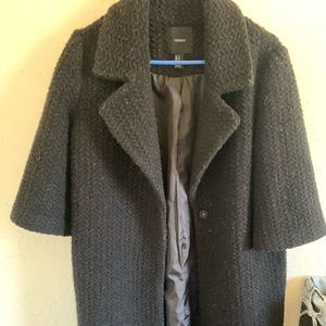 ππ Black Long FOREVER 21 coat